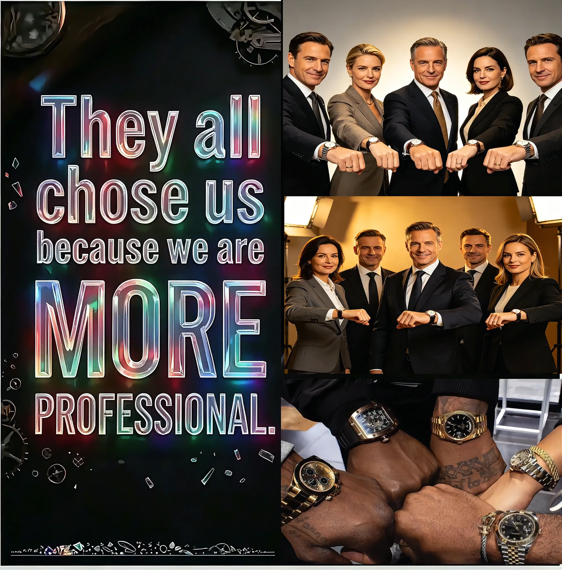 Professional watch support team and customer choice message